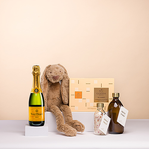 Maman & Baby Me Time Gift avec Godiva & Veuve Clicquot