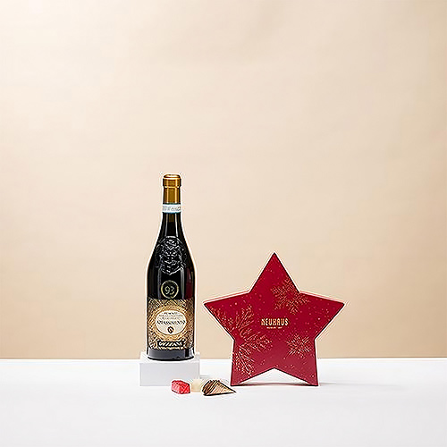 Neuhaus Star Gift Box & Dezzani 'Appassimento' Red Wine