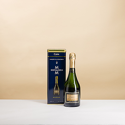 Marques de la Concordia 'MM' Reserva Sparkling Cava in Gift Tin