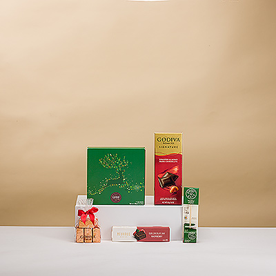 Cette année, le Père Noël vous apporte une délicieuse collection de chocolats de Noël ! Cette édition limitée de Noël de notre populaire Chocoholic est le cadeau chocolaté de Noël idéal pour votre famille, vos amis, vos employés et vos collègues.