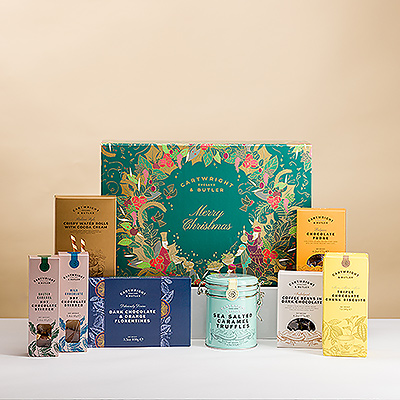 Votre amateur de chocolat préféré ne peut pas se passer de ce coffret de chocolat Cartwright & Butler rempli d'une riche collection des meilleures friandises chocolatées et de chocolat chaud!